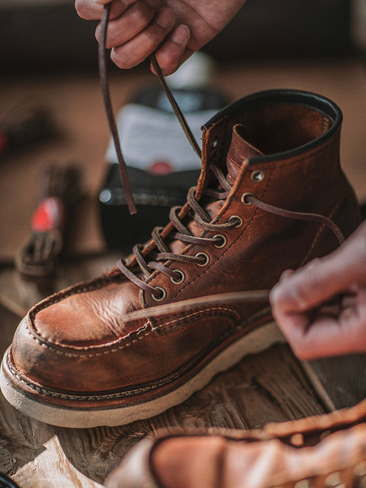 Bottes en Cuir Artisanales Robustes Confort et Style Vintage