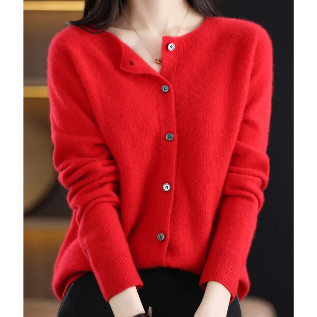 Cardigan Maille Boutonné à Col V