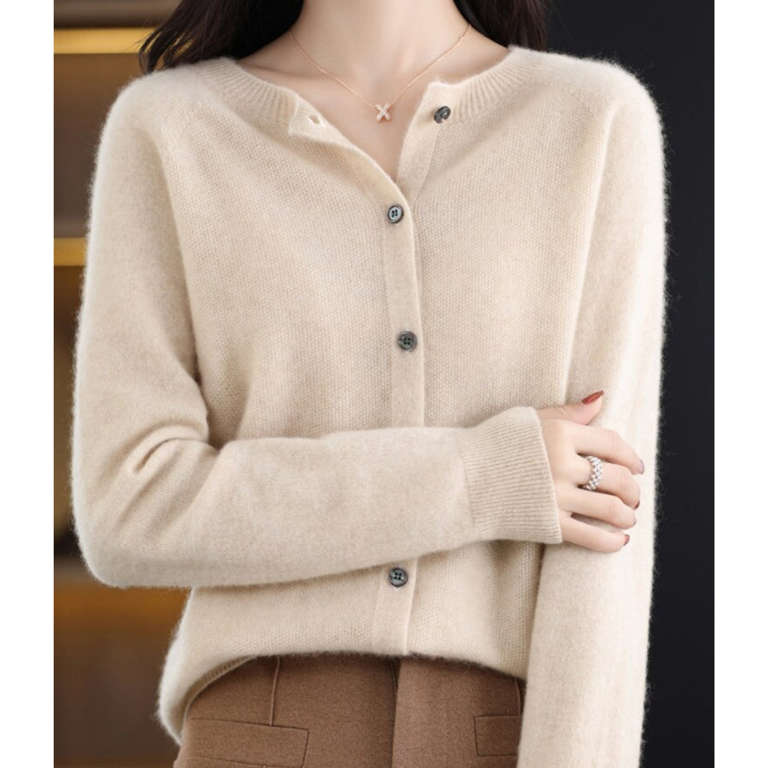 Cardigan Maille Boutonné à Col V