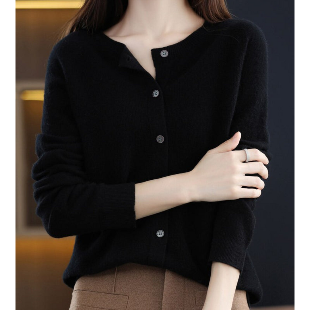 Cardigan Maille Boutonné à Col V