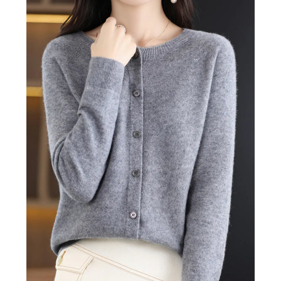 Cardigan Maille Boutonné à Col V
