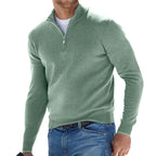 Pull Col Zippé Élégant Confort Doux et Style Moderne
