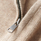 Pull Col Zippé Élégant Confort Doux et Style Moderne