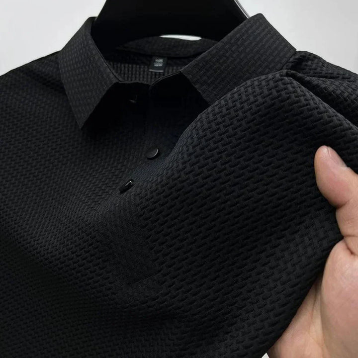 Polo Homme Texturé Élégance Moderne