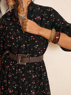 Robe maxi fleurie pour femme