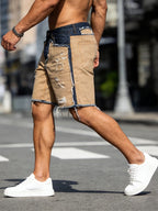 Short patchwork pour homme