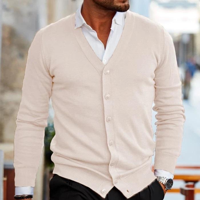 Gilet Boutonné Élégant Confort Doux et Style Classique