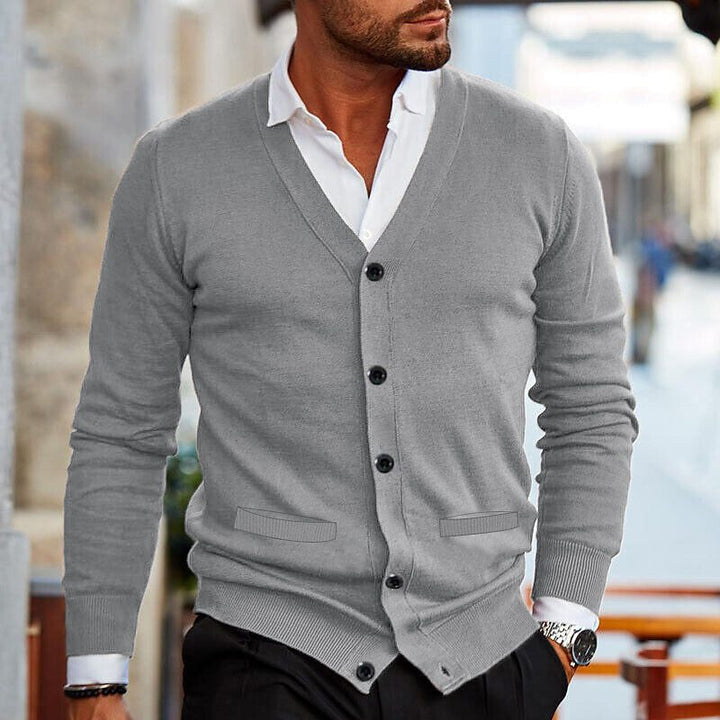 Gilet Boutonné Élégant Confort Doux et Style Classique