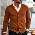 Gilet Boutonné Élégant Confort Doux et Style Classique