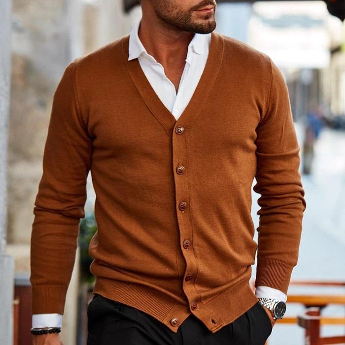 Gilet Boutonné Élégant Confort Doux et Style Classique