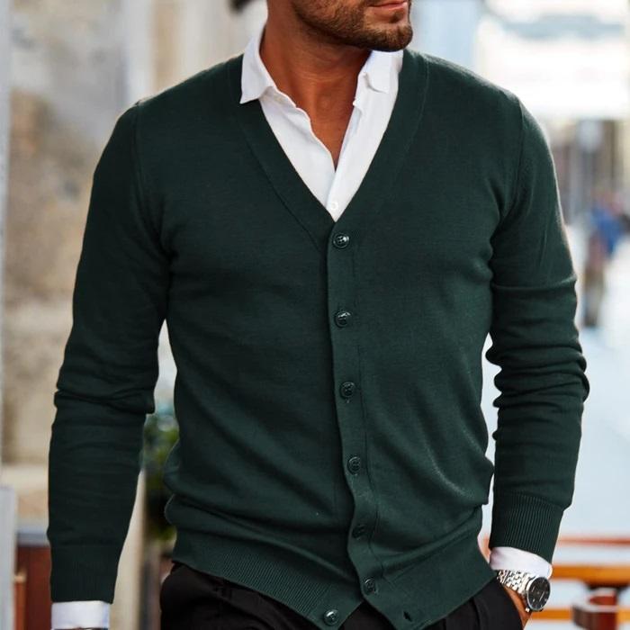 Gilet Boutonné Élégant Confort Doux et Style Classique