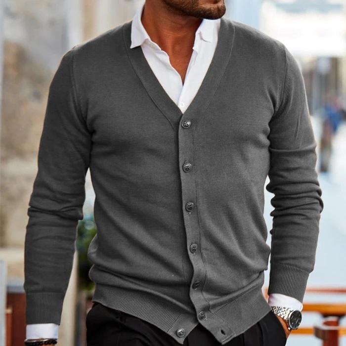 Gilet Boutonné Élégant Confort Doux et Style Classique