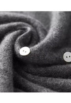 Cardigan Maille Fine à Boutons et Col V