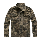 Veste Militaire à Multiples Poches et Col Montant