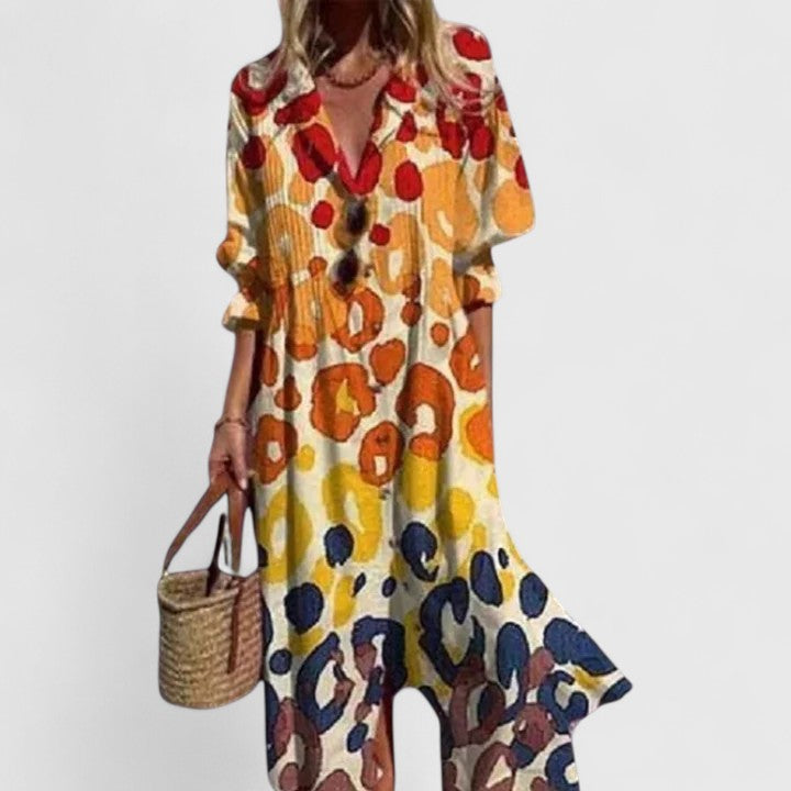 Robe Chemise Longue Imprimée Femme