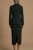 Ensemble Blazer et Jupe Midi Femme