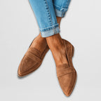 Mocassins Ouverts à Bout Pointu Femme